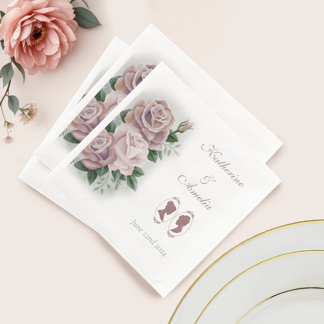 Lesbisk Brides ReEmergency Rosa ros Pappersservett (Skapare uppladdad)