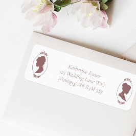 Lesbisk Brides ReEmergency Rosa ros Returadress Etikett