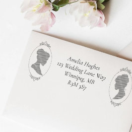 Lesbisk Brides ReEmergency Rosa ros Självfärgande Stämpel