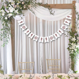 Lesbisk Brides ReEmergency Rosa ros Vimplar