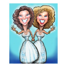 Lesbisk Bröllop Cake Toppers