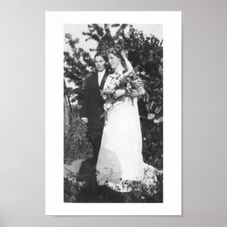 Lesbisk Bröllop Circa 1920 Poster