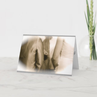 Lesbisk bröllop-kort kort