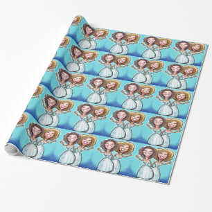 Lesbisk Bröllop-kummeldockor Presentpapper