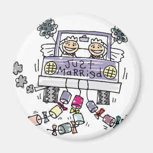 Lesbisk Bröllop Ny gifta Magnet