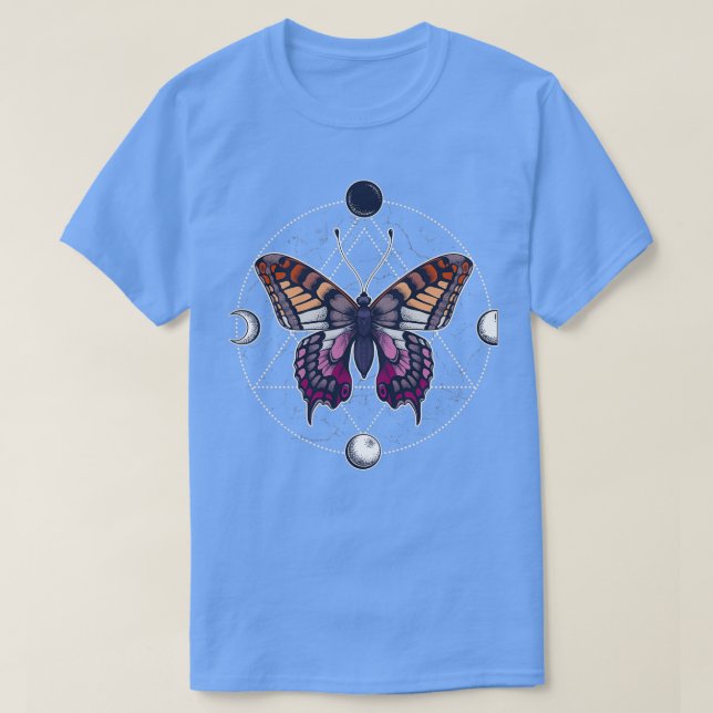 Lesbisk Butterfly T Shirt (Design framsida)