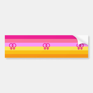 Lesbisk Dawn Pride WLW Bildekal