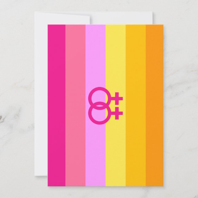 Lesbisk Dawn Pride WLW Julkort (Framsida)