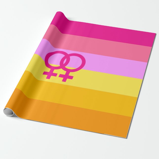 Lesbisk Dawn Pride WLW Presentpapper (Utrullad)