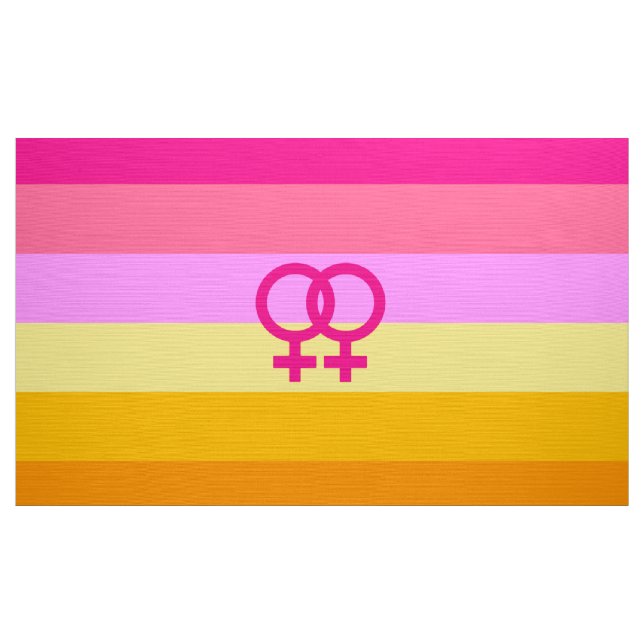 Lesbisk Dawn Pride WLW Tyg (Yard)