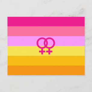 Lesbisk Dawn Pride WLW Vykort