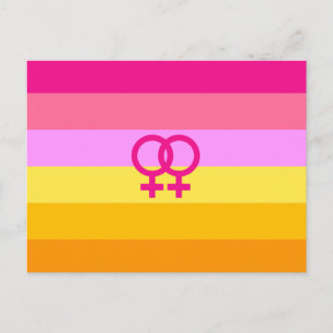 Lesbisk Dawn Pride WLW Vykort