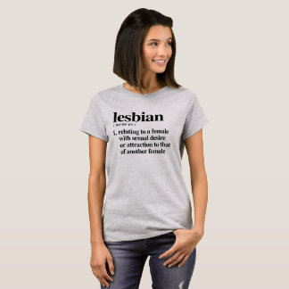 Lesbisk Definition - Definierade HBT-villkor - Tee Shirt