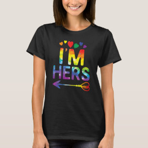 Lesbisk Ett par jag är Hers Matching LGBT-Pridet T Shirt