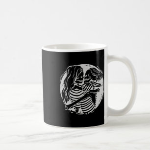 Lesbisk Ett par Lgbtq Pride Skeletons Kissing Vale Kaffemugg
