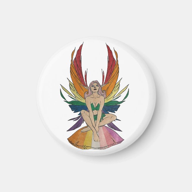 Lesbisk Faerie  Magnet (Framsidan)