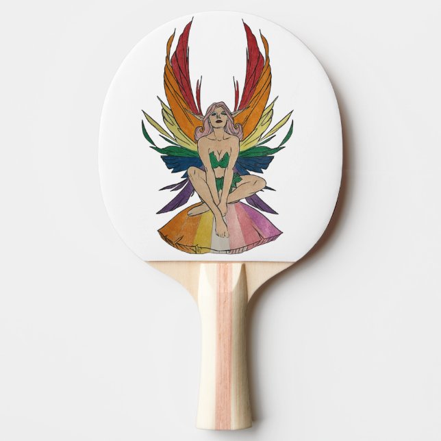 Lesbisk Faerie  Pingisracket (Framsidan)