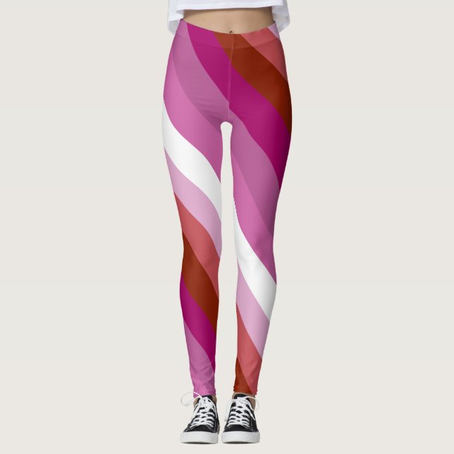Lesbisk flagga leggings (Framsida)