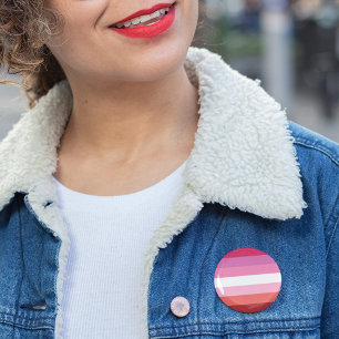 Lesbisk Flagga Symbol Gender Diversity Pride Månad Knapp