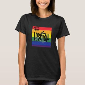 Lesbisk flagga T Tee Shirt