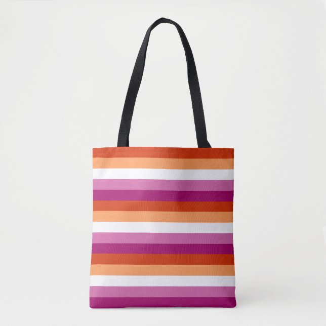 Lesbisk Flagga Totebag Tygkasse (Framsida)