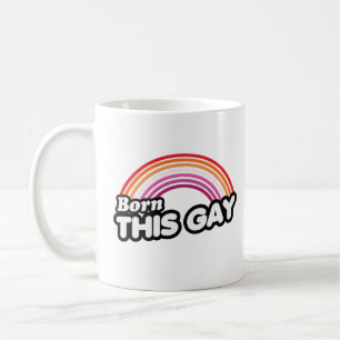 Lesbisk - Född så här gay Kaffemugg