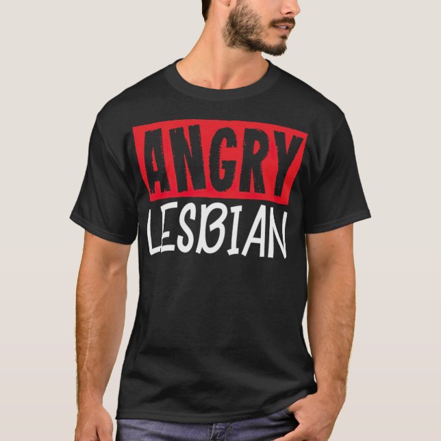 Lesbisk för Arg av HBT-Lesbisk-Gay pride - standar T Shirt (Framsida)