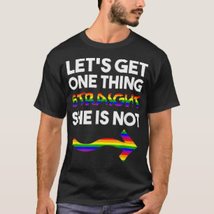 Lesbisk för par matchningsutfall par Pride LG T Shirt