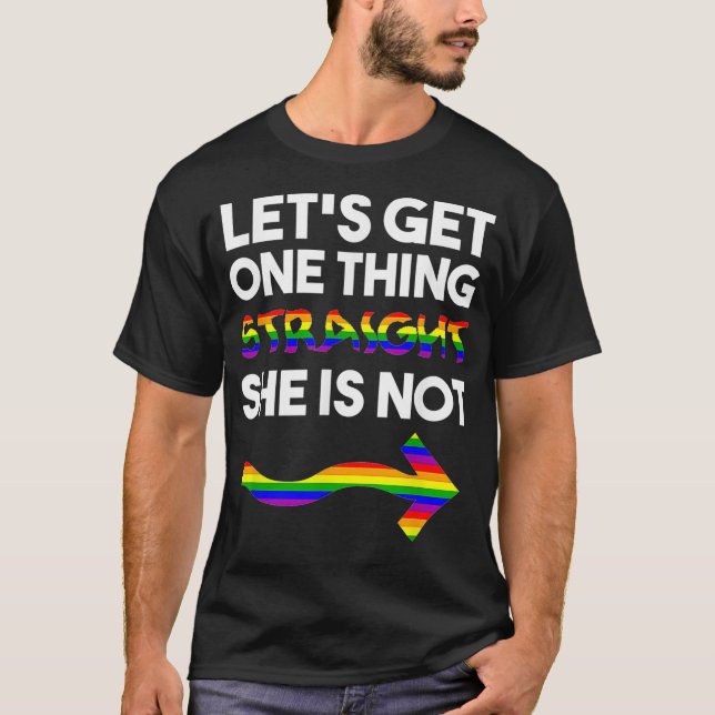 Lesbisk för par matchningsutfall par Pride LG T Shirt (Framsida)