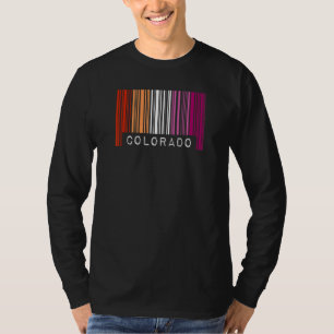 Lesbisk Gay Barcode Pride Colorado Queer Aesthetic T Shirt