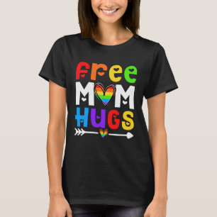 Lesbisk Gay Free Mamma Hugs LGBT Proud Mamma Rainb T Shirt