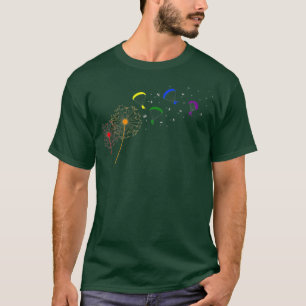 Lesbisk Gay LGBT Dandelion Paragliding T Shirt
