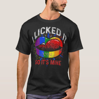 Lesbisk Gay pride månad regnbåge Flagga LGBT T Shirt