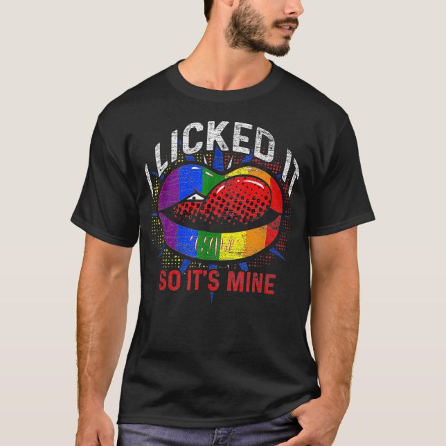 Lesbisk Gay pride månad regnbåge Flagga LGBT T Shirt (Framsida)