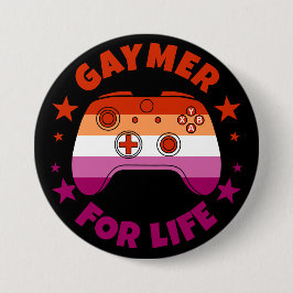 Lesbisk Gaymer for Life Cute Gamer Controller Knapp