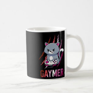Lesbisk Gaymer Geek Stolthet Lgbt Videospel Älskar Kaffemugg