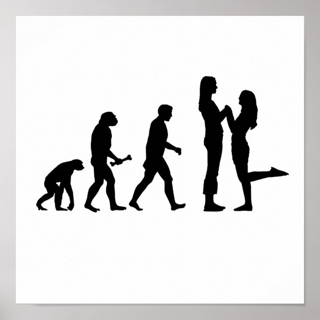 Lesbisk Giftermål Evolution Poster (Framsidan)