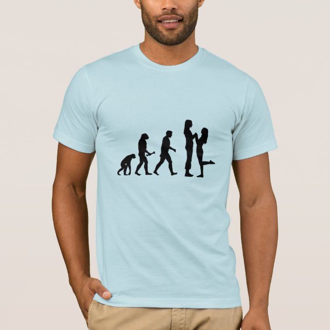 Lesbisk giftermålevolution t shirt (Framsida)