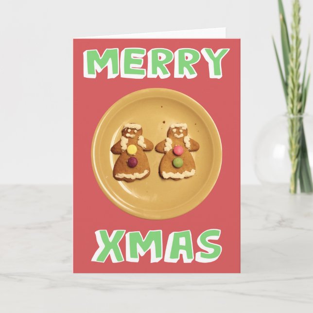 Lesbisk "God jul"-kort (tomt) Helgkort (Framsida)