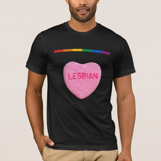 Lesbisk godishjärta tee (Framsida)