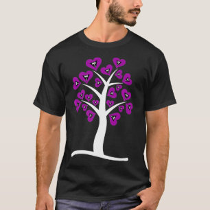 Lesbisk Heart Träd LGBTQ Cute Subtle Pride Co. T Shirt