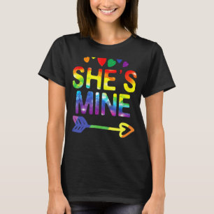 Lesbisk Hon är mitt matchande LGB Pride 1 T Shirt