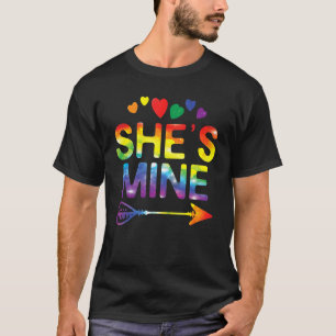 Lesbisk Hon är mitt matchande LGBT-Pride T Shirt