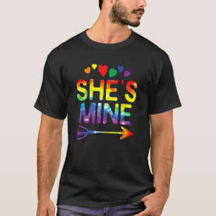 Lesbisk Hon är mitt matchande LGBT-Pride T Shirt