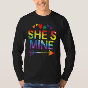 Lesbisk Hon är mitt matchande LGBT-Pride T Shirt