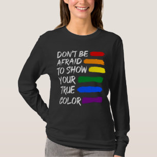 Lesbisk i  av färgämne LGBTQ Gay-Pride T Shirt