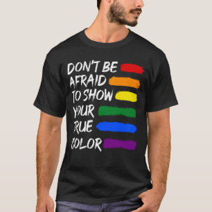 Lesbisk i av färgämne LGBTQ Gay-Pride T Shirt