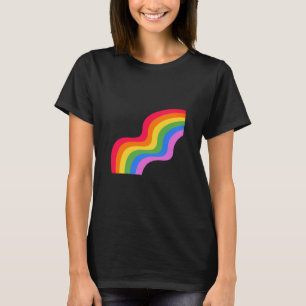 Lesbisk i av färgämne LGBTQ Gay-Pride T Shirt