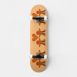 Lesbisk Jul Gingerbröd Dam par Mini Skateboard Bräda 18,5 Cm
