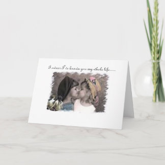 Lesbisk kärlek-kort kort